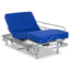 Articulated bed with HR sanitary mattress and railings