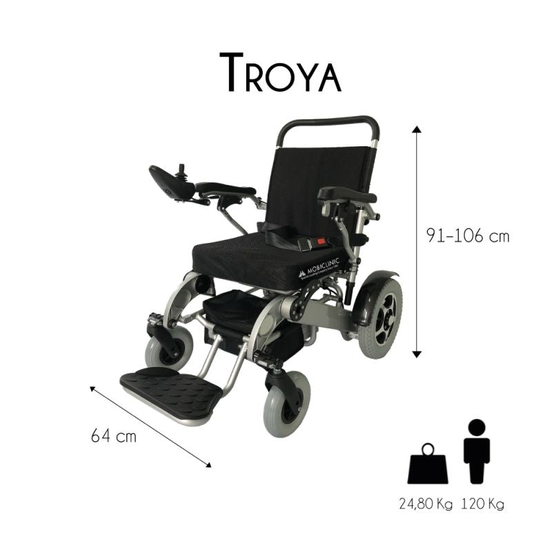 Troy folding electric wheelchair