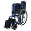 Self -propulsable blue folding wheelchair
