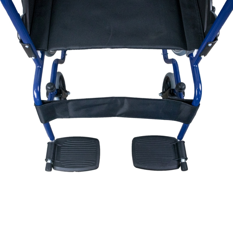 Self -propulsable blue folding wheelchair